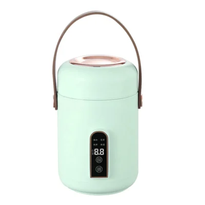 Electric Stewpot Mini Rice Cooker Efficient Heating Insulated Portable Multifunction Soup Porridge Stewpot for Home  Dorm