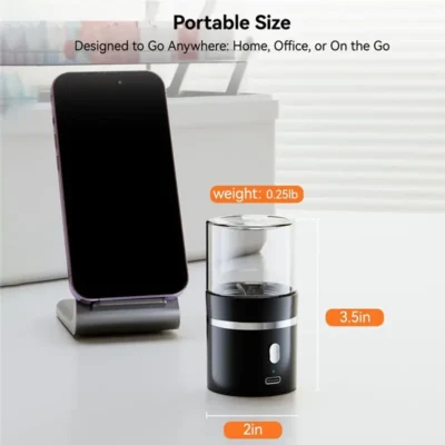 ASWUT-Pill Crusher Fine Powder Electric Grinder - Portable Cordless Pill Crusher For Travel, Easily Crush Pills