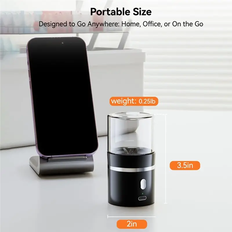 ASWUT-Pill Crusher Fine Powder Electric Grinder - Portable Cordless Pill Crusher For Travel, Easily Crush Pills