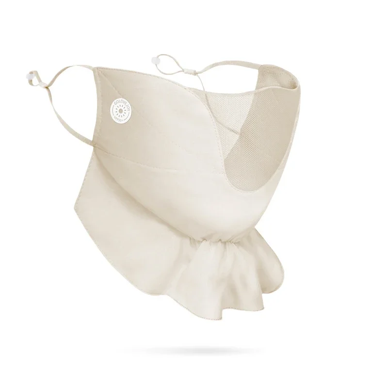 New Summer Ice Silk Sunscreen Face Mask Anti UV Head Scarf Outdoor Cycling Sports Breathable Chiffon Mask Thin Style Tube Scarf