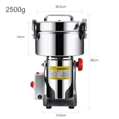 Electric Grain Grinder Mill High-speed Spice Corn Mill Commercial Powder Machine for Dry Cereals Grain Spice Coffee Herb Bean