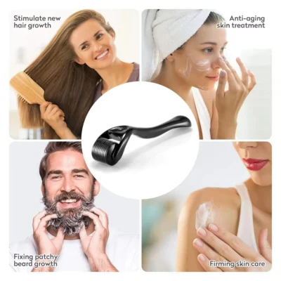 540 Micro Needles Derma Roller for Skin,Beard & Hair Growth,0.2mm.25mm.3mm,Face Roll Tool,Professional Facial Skincare Tools