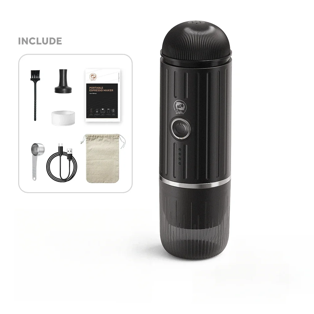 Portable Espresso Machine Heating Coffee Maker Wireless Rechargeable Concentrated Extraction Coffee Machine for Travel Office