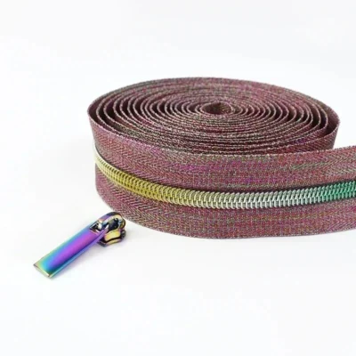 2/5/8/10M 5# Meetee Sewing Nylon Zipper Tape Clothes Zippers Puller Head Bag Jacket Zip Coil Closure Replace Repair Accessories