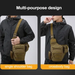 Alternative view of Camping Climbing Bag Chest Pouch For Men Cycling Hiking Travel Outdoor Sport Tactical Crossbody Molle Fishing Waist Fanny Pack