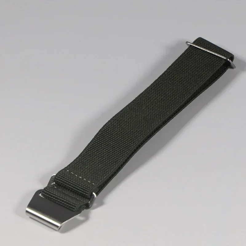60s French Troops Parachute Bag Elastic Watch Strap 20mm 22mm Nylon Watchbands Man's Universal Smart Watch Fabric Wristband