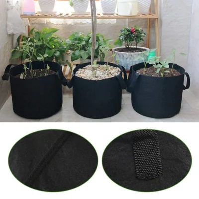2-50 Gallons Plant Grow Bags Felt Potato Strawberry Planting Bag Garden Vegetable Seedling Bag Nursery Pot Gardening Accessories