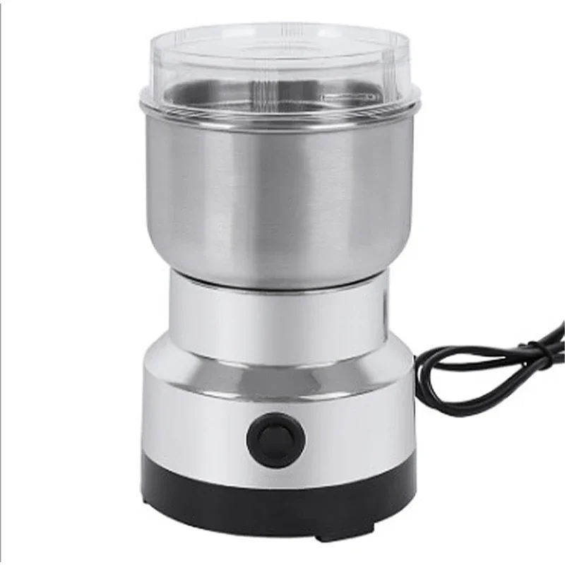 Mini Electric Grinder 300ml Ultrafine Pulverizer for Baby Food Coffee Spice Pepper Grain Mill with 2/4 Blades Household Use