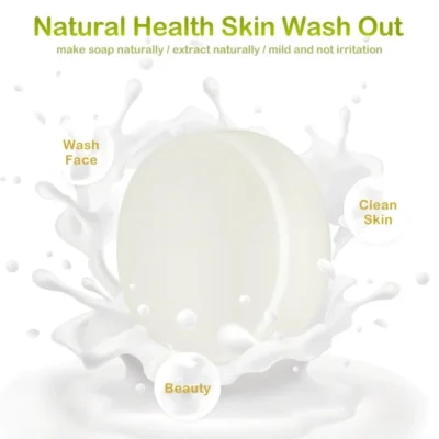 Handmade Goat Milk Soap for Deep Cleaning -Acne & Blackhead Remove Smooth Skin Pore Tightening Moisturizing-Natural Skincare Bar