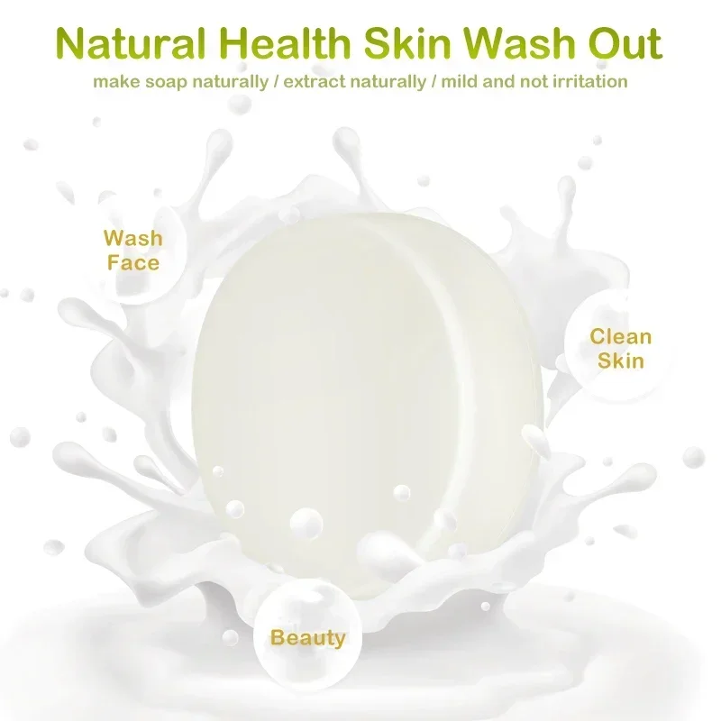 Handmade Goat Milk Soap for Deep Cleaning -Acne & Blackhead Remove Smooth Skin Pore Tightening Moisturizing-Natural Skincare Bar