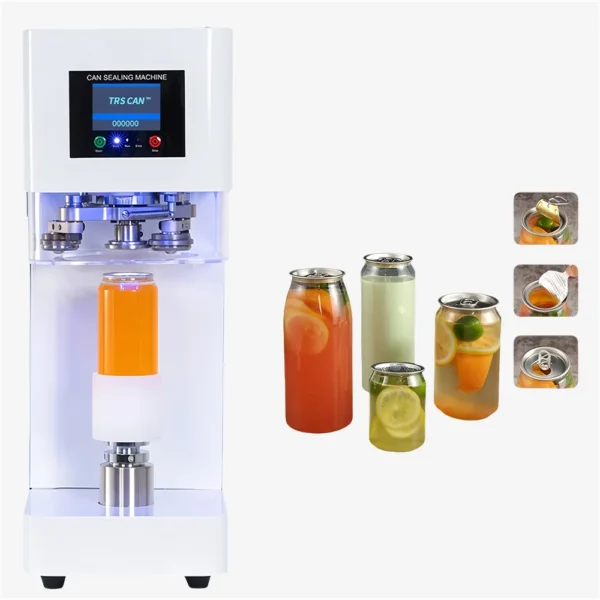 Intelligent Tin Can Sealing Machine Automatic Rotary 55mm PET Bottle Can Seamer Beer Can Sealer For Food Beverage