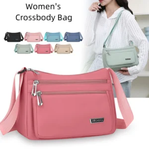 Fashion Multi-Layer Hot Sale Of The Season Women's Crossbody Bag Lightweight Waterproof Nylon Bag for Work Single Shoulder Bag