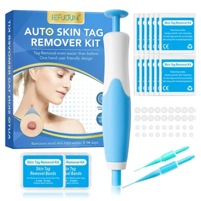 Double Headed Wart Removing Pen Set Auto Skin Tag Remover Painless Mole Wart Remover Skin Tag Removal Kit Skin Care Beauty Tool