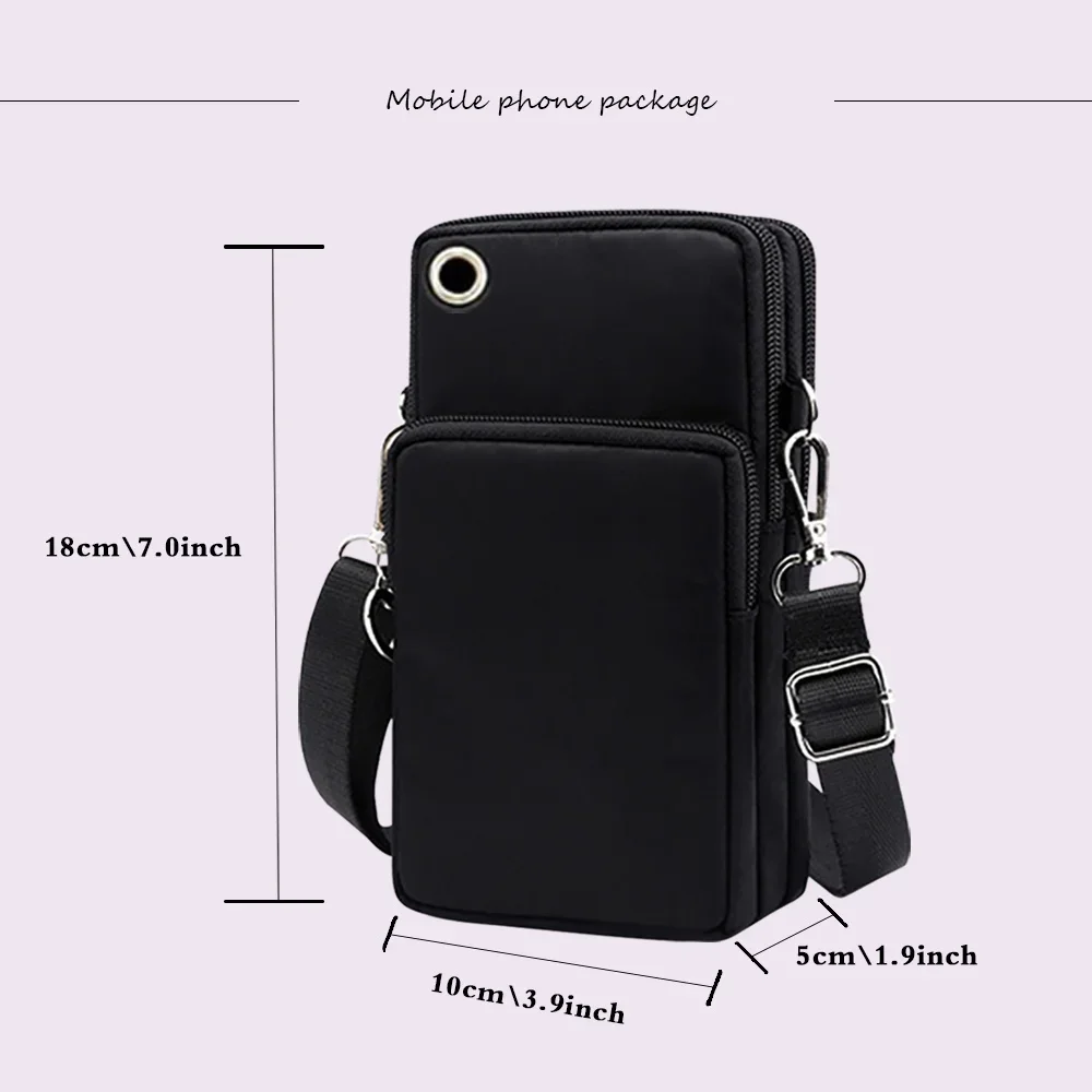 Universal Mobile Phone Bag Iphone 13 Huawei Shoulder Cross-body Package Women Sport Pouch Unisex Arm Wrist Bags Butterfly Print