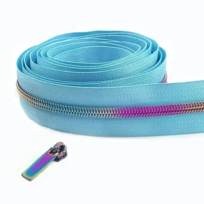 2/5/8/10M 5# Meetee Sewing Nylon Zipper Tape Clothes Zippers Puller Head Bag Jacket Zip Coil Closure Replace Repair Accessories