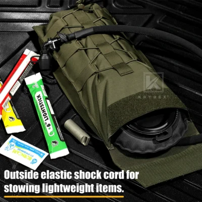 KRYDEX 500D Tactical 1.5L 3L Water Bladder Pouch Modular 100 50 Oz Hydration Carrier MOLLE Pack Bag Pouch Hunting Outdoor Gear
