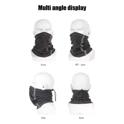 GTUBIKE Winter Warm Fleece Neck Scarves Reflective Skiing Neck Cover Mask Motorcycle Half Face Mask Scarf Riding Windproof