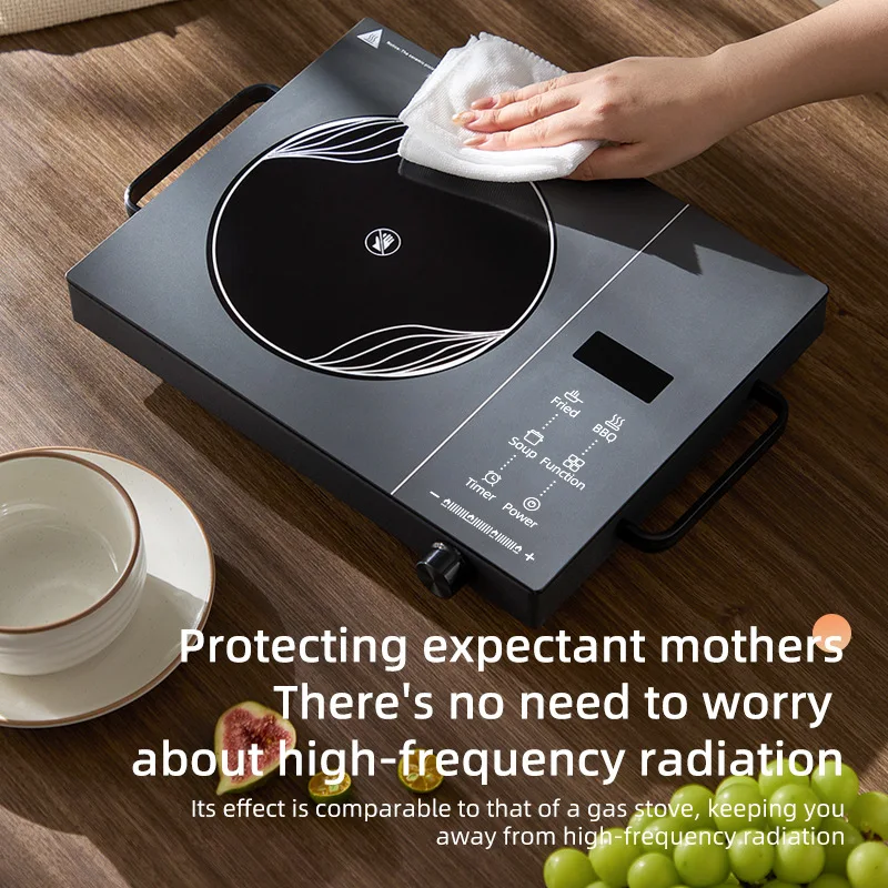 2200W Electric Ceramic Stove Cooktop Tea Maker Electric Hot Plate Heater Stove Heating Furnace Tea Stove Home Water Boiler 220V