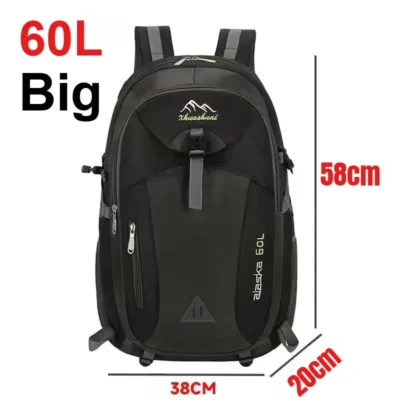 Travel Backpack Men's and Women's Outdoor Mountaineering Bag Large Capacity Waterproof Sports Camping Hiking Luggage Storage Bag