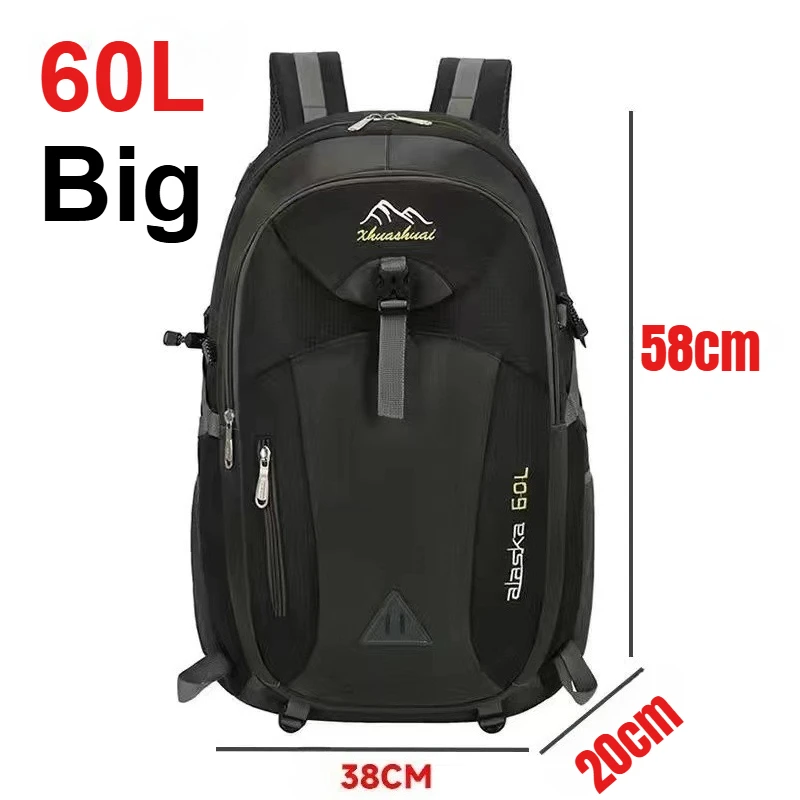 Travel Backpack Men's and Women's Outdoor Mountaineering Bag Large Capacity Waterproof Sports Camping Hiking Luggage Storage Bag