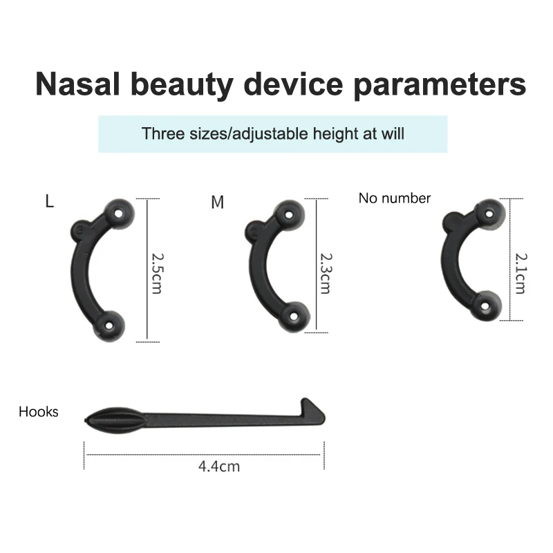 1set Nose Up Lifting Nose Shaper Lifter Nose Slimmer Nose Corrector Nose Bridge Straightener Beauty Tool 3 Size Pain Free