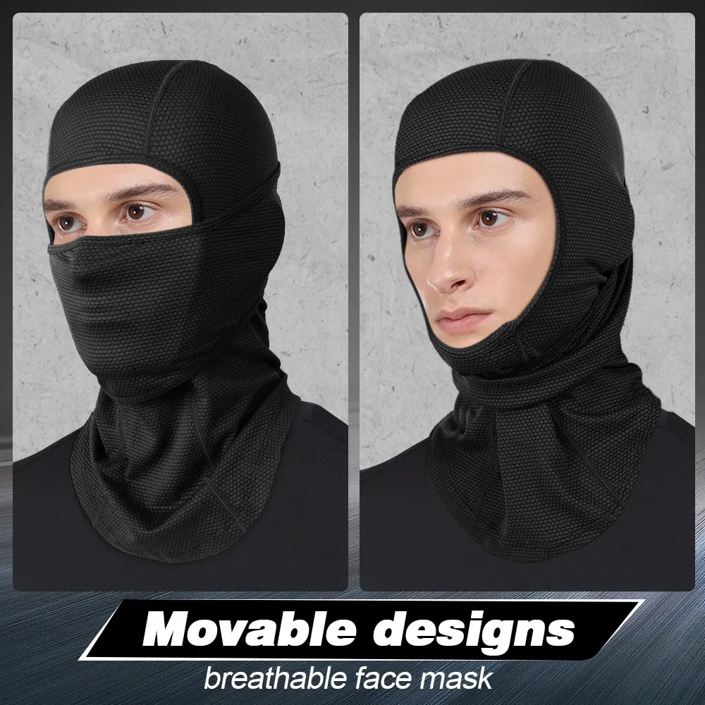 Quick-drying Balaclava Summer Breathable Full Face Mask Hood Cap Soft Sport Hiking Camping Cycling Fishing Beanies Helmet Liner