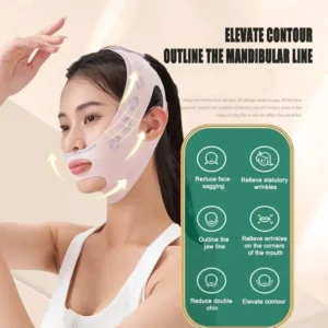 Wholesale Face Thin Mask Reduce Double Chin V-Line Shaping Bandage Anti Wrinkle Bandage Breathable V Face Band Cheek Lift Up
