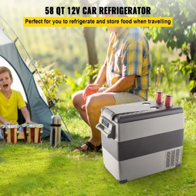 VEVOR Car Mini Refrigerator Mini Fridge 15-45L Freezer Portable Compressor Cooler 12/24V DC 110-240V Ice Box for Camping