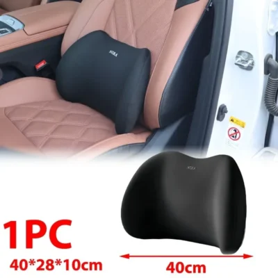 Auto Memory Foam Seat Cushion Set Headrest & Lumbar Pillow Support for Driving Comfort Car Back Neck Cushion Accessories
