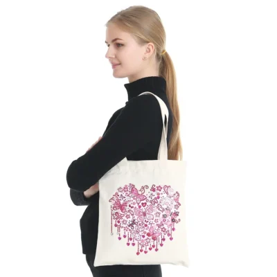1pc/Set DIY Butterfly Diamond Painting Shopping Bag Crystal Rhinestones Diamond Art Handbags Diamond Art Canvas Bags for Women