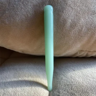 Natural Jade Rose Quartz Face Acupuncture Pen Guasha Massage Stick Obsidian Trigger Point Scraping Eye Jade Massager Beauty Tool