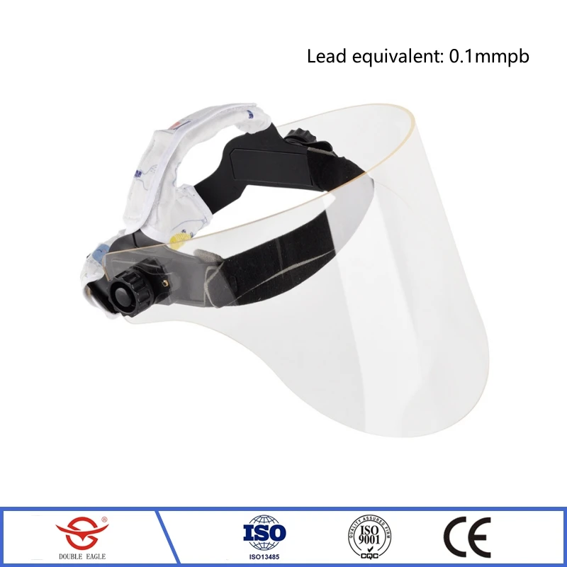 X-ray protective 0.1mmpb lead glass face mask radioactive laboratory radiological protection medical isolation protective mask