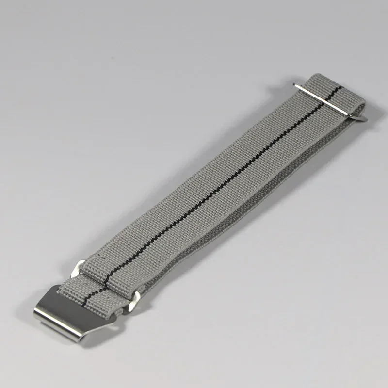 60s French Troops Parachute Bag Elastic Watch Strap 20mm 22mm Nylon Watchbands Man's Universal Smart Watch Fabric Wristband