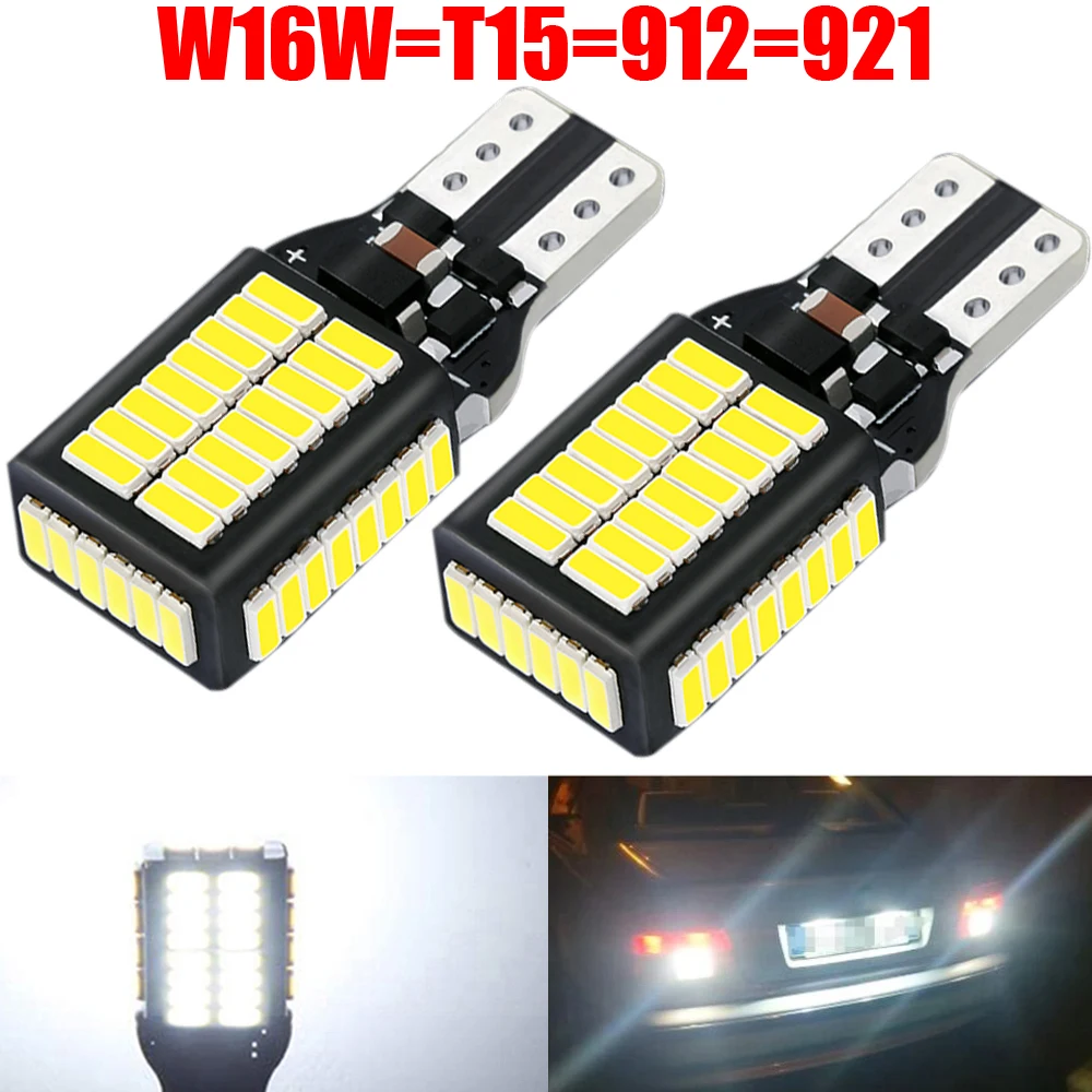 2pcs LED Backup Light Bulb Reverse Lamp W16W T15 921 Canbus For Lexus RX400H RX350 RX450H RX450HL RC F RC350 RC200T RC300 HS250H