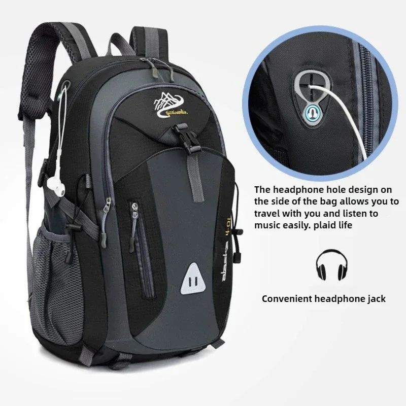 Travel Backpack Men's and Women's Outdoor Mountaineering Bag Large Capacity Waterproof Sports Camping Hiking Luggage Storage Bag