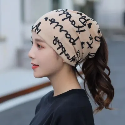 Fashion Double Head Cap Bib Twist Cap Multi-Functional Printed Scarf Cover Cap Neck Cap Face Mask Headscarf Cap C081