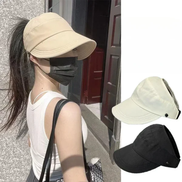 Women Bucket Hats Fashion Sun Protection Hats Creative Face Mask Hook Design Hats New Product Summer Sun Hat Apparel Accessorie