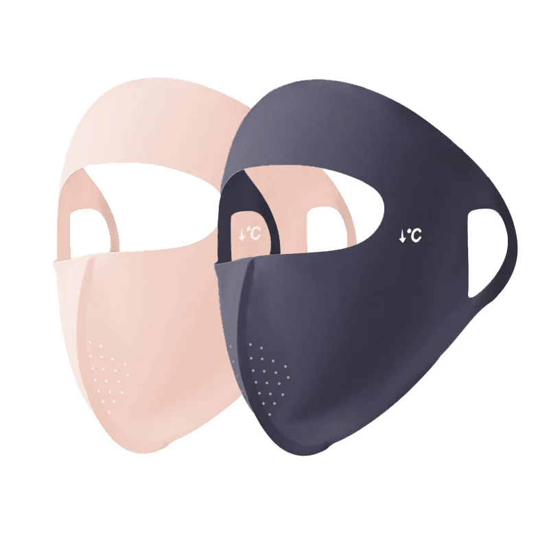 1/2Pcs Summer Full Face Mask Sun Protection Men Women Face Mask for Outdoor Travel Ice Sense Breathable Elastic Facekini
