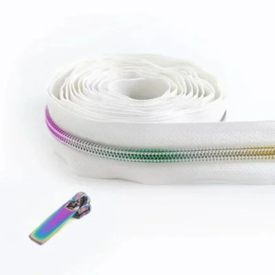 2/5/8/10M 5# Meetee Sewing Nylon Zipper Tape Clothes Zippers Puller Head Bag Jacket Zip Coil Closure Replace Repair Accessories
