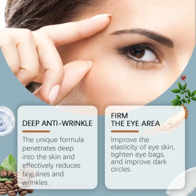 West&Month Eye Serum Roller Ball Remove Dark Circles Fine Line Lifting Puffiness Reduce Wrinkles Eye Bag Massage Korean Skincare