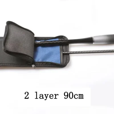 80/90/100/110/120/130/150/170cm 2 Layer Fishing Rod Case Carrier Soft Folding Storage Bag Spinning / Casting Rod Cover A625