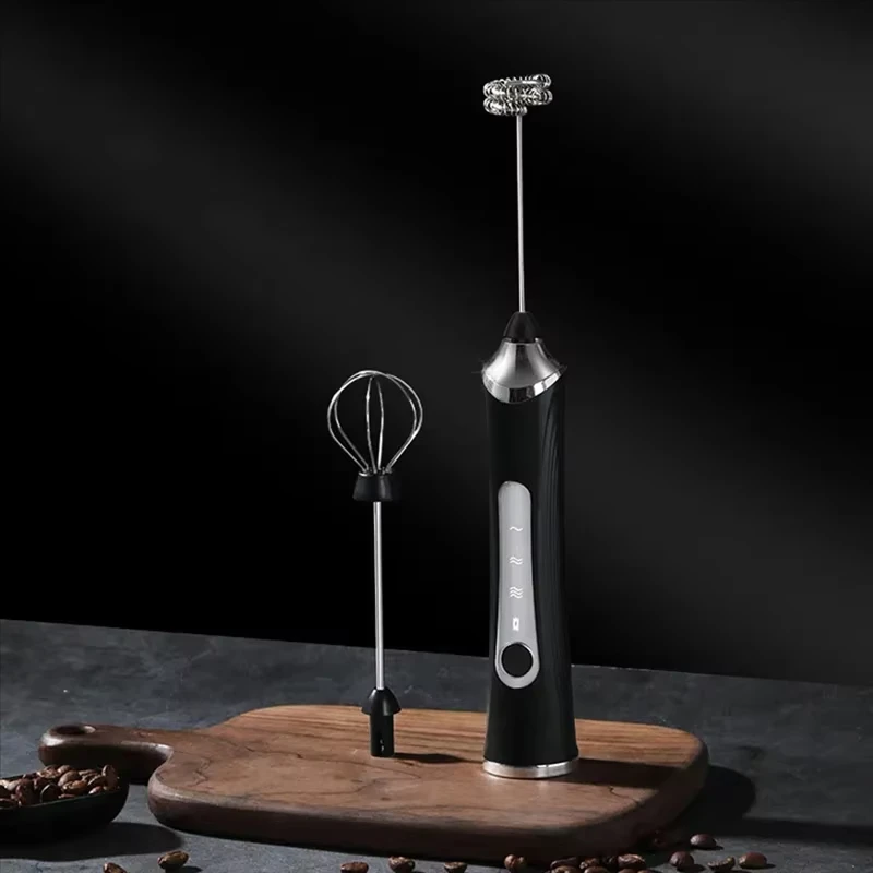 1 electric mixer, milk frother, coffee machine, egg beater, dual stick, 3-speed rechargeable batter, kitchen jam and cream mixer