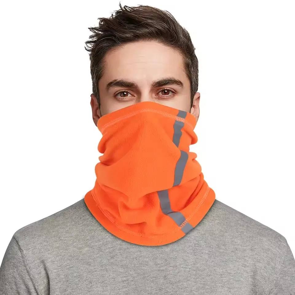 GTUBIKE Winter Warm Fleece Neck Scarves Reflective Skiing Neck Cover Mask Motorcycle Half Face Mask Scarf Riding Windproof