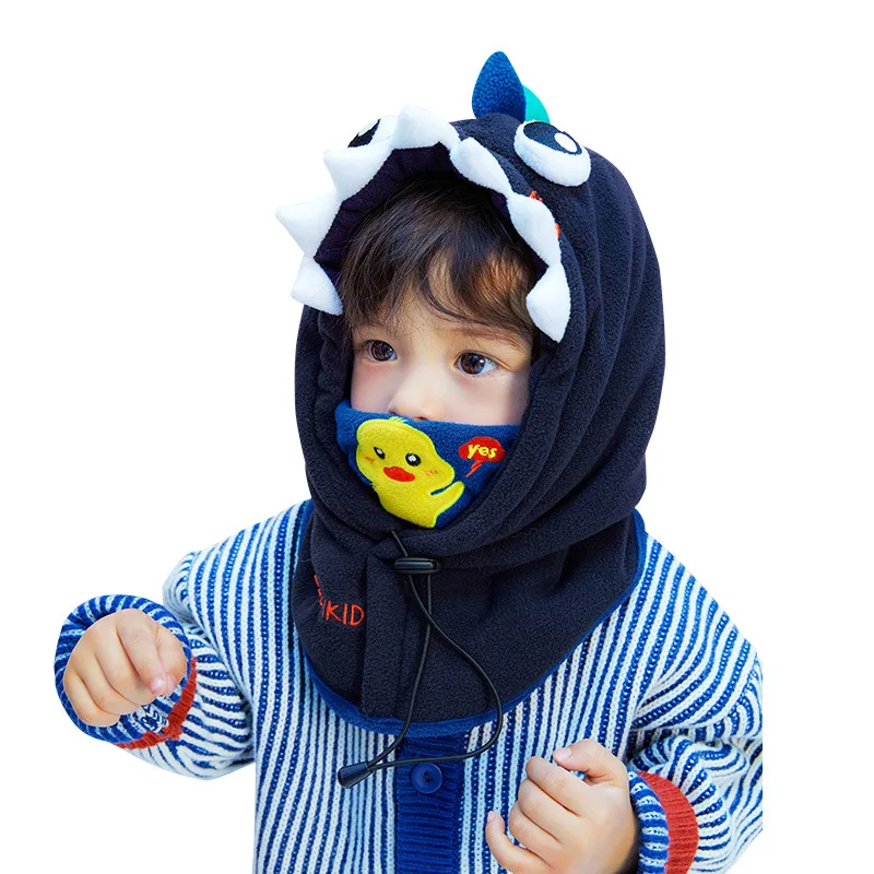 Kids Winter Fleece Warmer Balaclava Cap Thermal Tactical Military Helmet Windproof Full Face Mask Cover Ski Beanies For Boy Girl