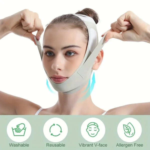 Elastic Face Slimming Bandage V Shaper Women Chin Cheek Lift Up Belt Slimmer Tighting Reusable Strap Facial Massage Beauty Tool