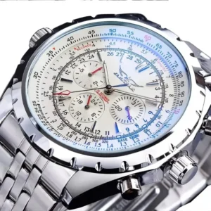 High-End Men's Watches Are a Stylish and Functionally Practical Mechanical Timepiece Made of Stainless Steel, Featuring a Hollow Design and a Large Dial. Its Attractive Appearance Makes It Suitable for Everyday Gifts, and It Requires No Batteries. It Is a Stylish, Business-Casual, Versatile, and Han