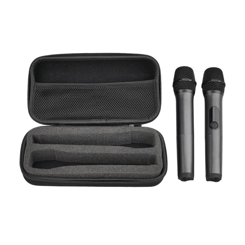 Hard EVA Microphone Storage Bag Transmitter Box Portable Bluetooth K Song Travel Carrying Case