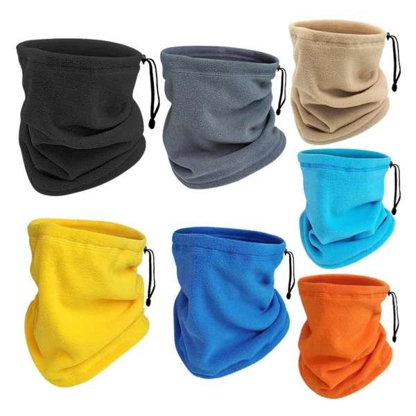 Thermal Bandana Face Cover Winter Fleece Neck Warmer Gaiter Bandana Face Mask Ear Cover Tube Scarf Skiing Snowboard Neckerchief
