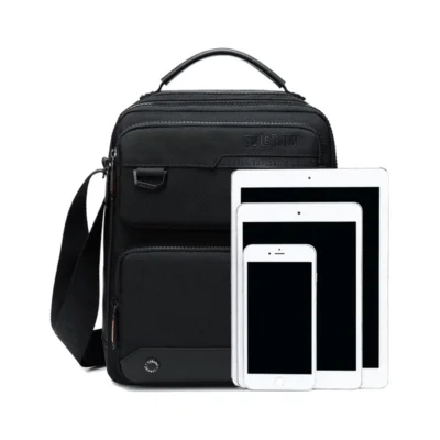 Men Multifunctional Fashion Anti-theft Shoulder Bag Travel Waterproof Oxford Crossbody Sling Bag Casual Messenger Pack For Male