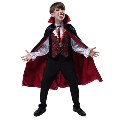 Halloween Children Stage Costume Carnival Cosplay Vampire Costume Horror Holiday Party Funny Clothes Boy Performance Clothes